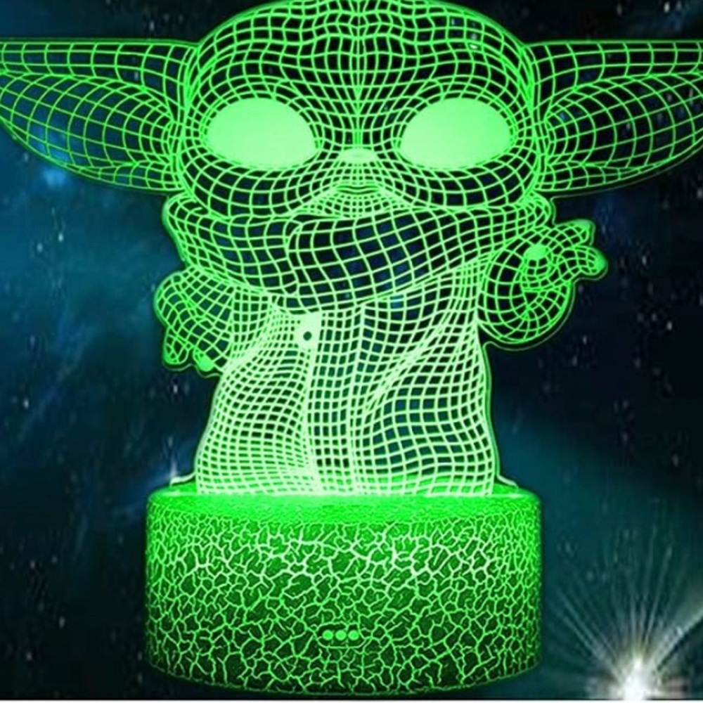 Baby Yoda, Darth Vader, Mandalorian Night Light